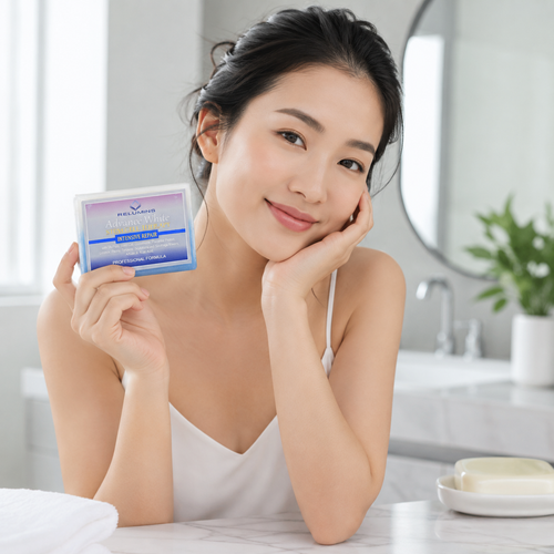 Buy Bulk & SAVE!  Multipack of Relumins Advance Whitening Soap With Intensive Skin Repair & Stem Cell Therapy - SAVE BIG