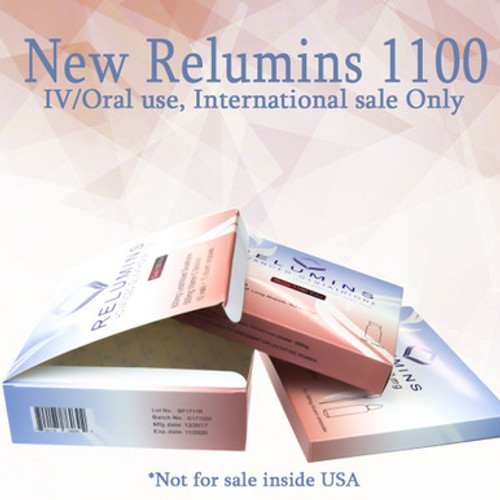 Authentic Relumins Advanced IV Glutathione 1100mg 10 Vials - Glutathione & Vitamin C - Whitens, repairs & rejuvenates skin  Authentic Relumins Advanced IV Glutathione 1100mg 10 Vials - Glutathione & Vitamin C - Whitens, repairs & rejuvenates skin