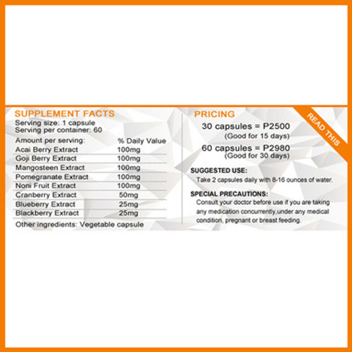 Authentic Luxxe Renew - 8 Berry Extract - 60 Capsules - By FrontRow