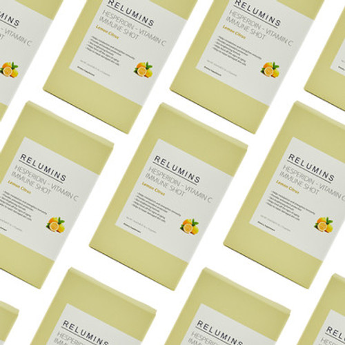 Bulk 10 Packs - Save 50% off Single Pack Price! Relumins Immune Support Bioflavonoid and Vitamin C Shot-  Great for Skin Repair, Anti-aging & Healthy Glowing Skin