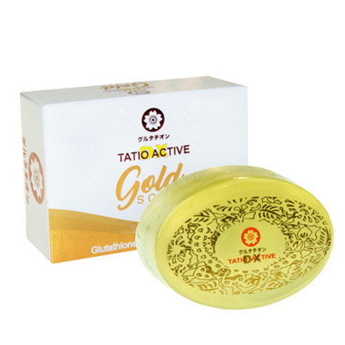 NEW! Tatio Active Gold Glutathione Whitening Soap 150g - Great for all skin types!