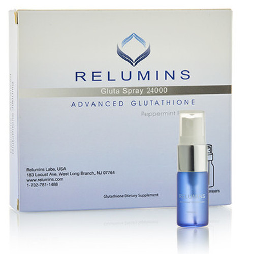 Relumins Oral Glutathione Spray  Vials - New Advanced Formula 24000mg  with Zinc - Plus $50 INSTANT SAVINGS