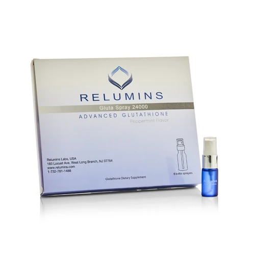 Relumins Oral Glutathione Spray  Vials - New Advanced Formula 24000mg  with Zinc - Plus $50 INSTANT SAVINGS