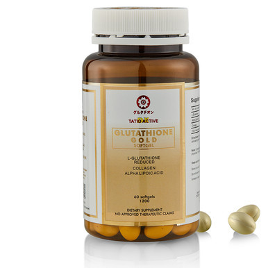 TatioActive from Tatiomax Gold Glutathione Whitening Gel Capsules With Collagen & Vitamin C