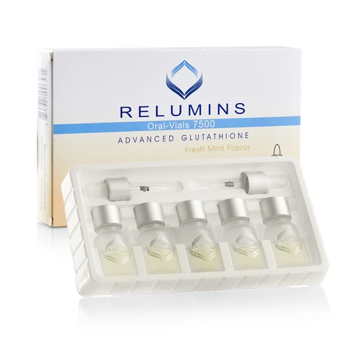 Relumins Glutathione Vials - New Advanced Formula 7500mg  - Professional Grade Skin Whitening