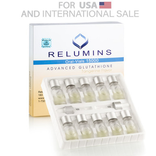 Authentic Relumins Glutathione Vials - New Advanced Formula 15000mg  - Professional Grade Skin Whitening