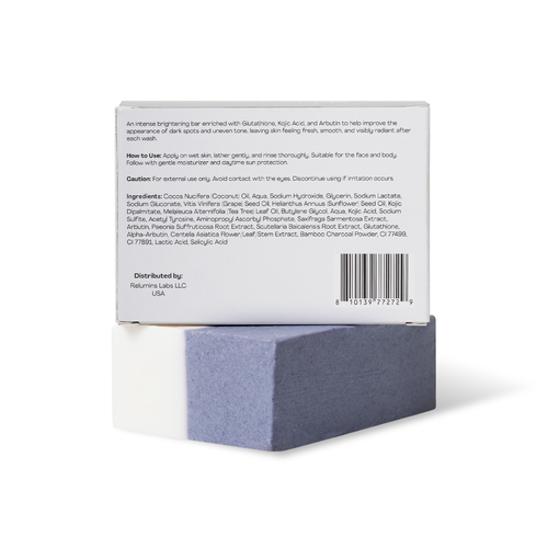 Relumins Premium 3-in-1 Glutablend Beauty Soap Bar – For Smoother, Clearer, Healthier-Looking Skin – Now with Rosehips – Gentle Face & Body Cleanser