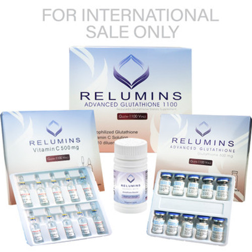 BOGO! Authentic Relumins Advanced IV Glutathione 1100mg - Glutathione & Vitamin C PLUS Gluta Boosters- Whitens, repairs & rejuvenates skin BOGO! Authentic Relumins Advanced IV Glutathione 1100mg - Glutathione & Vitamin C PLUS Gluta Boosters- Whitens, repairs & rejuvenates skin