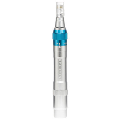 NEW- Relumin's Professional Strengths  at-home Microneedle DermaPlus Pen System with Metallic Spa Case!