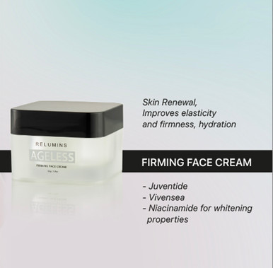 NEW! A cream to turn back time RELUMINS AGELESS Firming Face Cream!