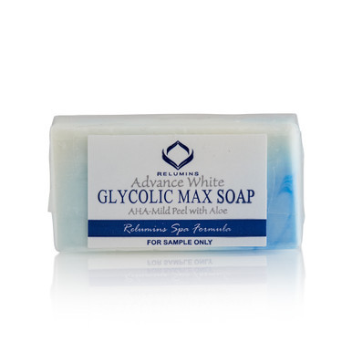 Authentic Relumins Glycolic Max Soap AHA-Mild Peel w/ Aloe - Professional Spa Formula - SAMPLE SIZE