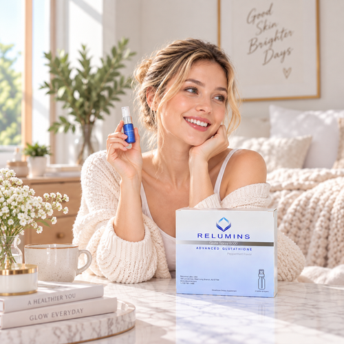 Buy Bulk! Relumins Oral Glutathione Spray - 10 Vials! New Advanced Formula 6000mg  Plus Zinc - Professional Skin Whitening  and Immune Support!