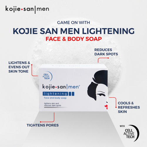 Kojie San Men Lightening Face and Body Soap - 135g