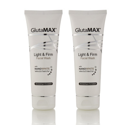 GlutaMAX Light and Firm Facial Wash  - With Cell Active Mirco Scrub Technology - 2 Pack
