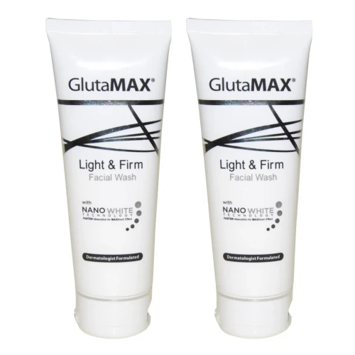 GlutaMAX Light and Firm Facial Wash  - With Cell Active Mirco Scrub Technology - 2 Pack