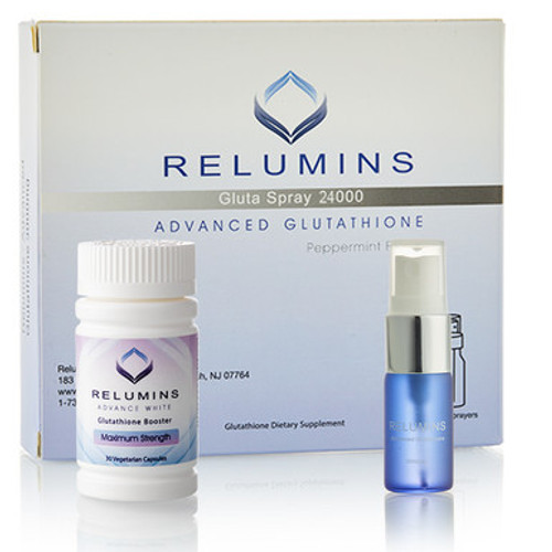 Relumins Oral Glutathione Spray  Vials - New Advanced Formula 24000mg  Plus Zinc - Professional Skin Whitening & Brightening and Immune Support Plus Gluta Booster!