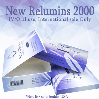 BOGO! Authentic Relumins Advanced IV Glutathione 2000mg - Glutathione & Vitamin C PLUS Gluta Boosters- Whitens, repairs & rejuvenates skin