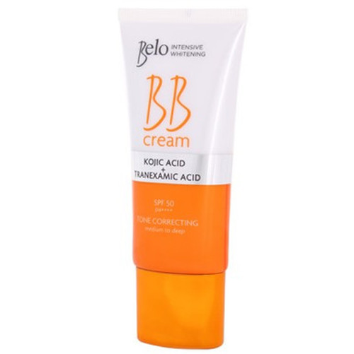 NEW Belo Intensive Kojic & Tranexamic Acid BB Cream - 50ml - Whitening Tone Correcting Cream for Medium to Deep Skin
