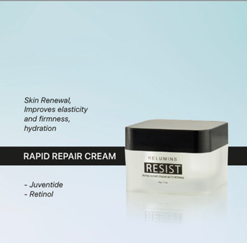 NEW! For visibly younger looking skin RELUMINS RESIST-Rapid Repair Cream with Retinol!