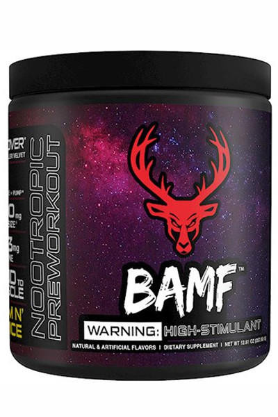 Jar of BAMF Pre Workout by Bucked Up