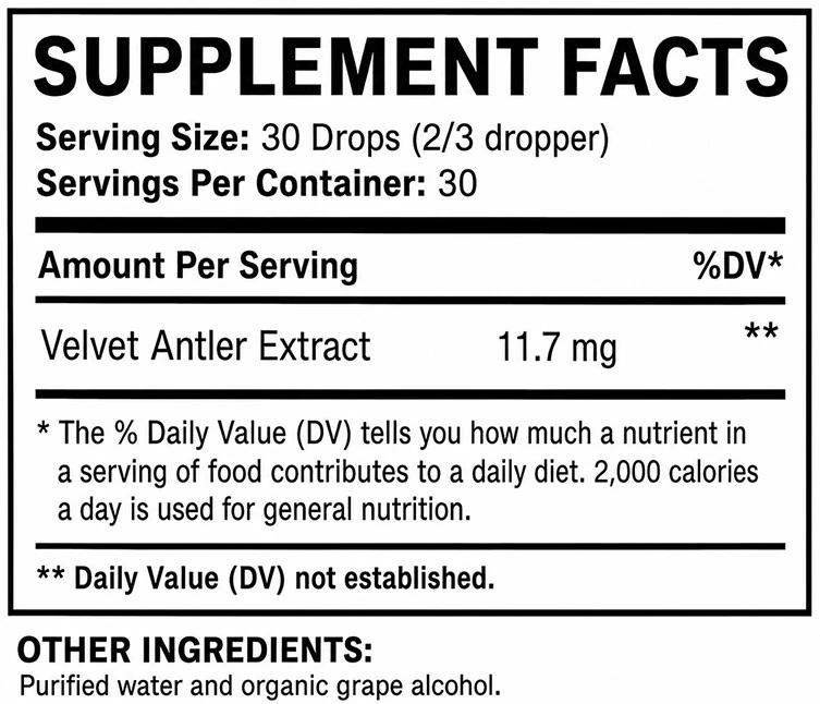 Pure IGF Premium by Pure Factors - Supplement Facts