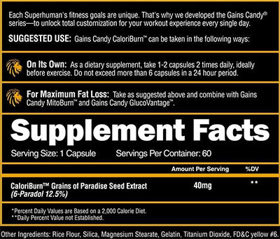 Gains Candy Caloriburn