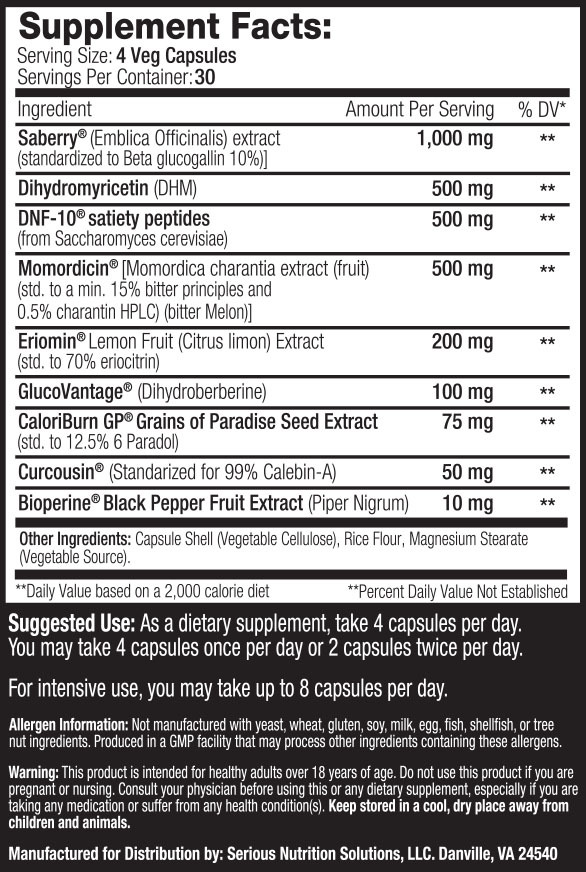 Lean GLP by SNS - Supplement Facts