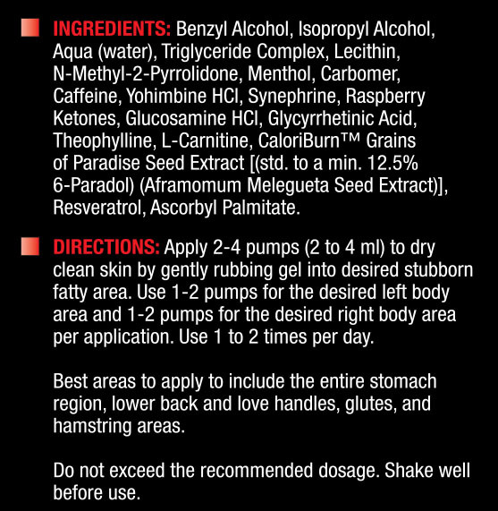 Lipoderm by XPG - Supplement Facts