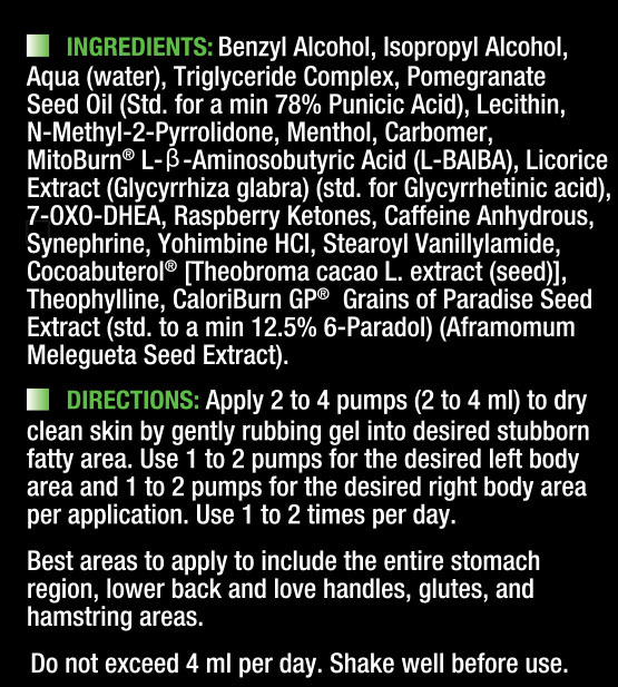 Napalm by XPG - Supplement Facts
