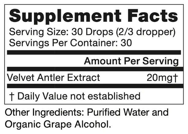 Pure Factors Pro IGF 600 - Supplement Facts