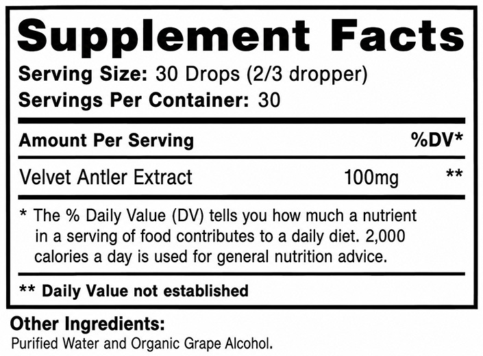 Pure Factors Pro IGF 1500 - Supplement Facts