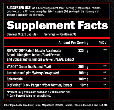 SuperHuman Muscle by Alpha Lion - Supplement Facts