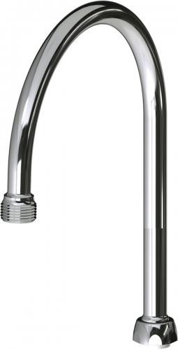 Chicago Faucets GN8AE2JKCP 8" Rigid/Swing Gooseneck Spout