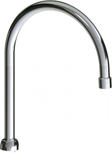 Chicago Faucets GN8BFCJKABCP 8" Rigid/Swing Gooseneck Spout