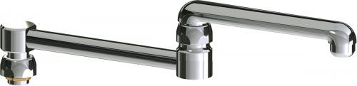 Chicago Faucets DJ13E1JKABCP 13" Double-Jointed Swing Spout