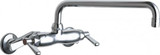 Chicago Faucets 445-L12ABCP Wall-Mounted Manual Sink Faucet with Adjustable Centers
