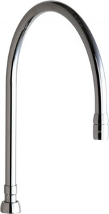 Chicago Faucets GN10AE3SWGJKABCP 10" Gooseneck Swing Spout
