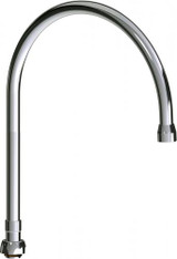 Chicago Faucets GN10BSWGJKABCP 10" Gooseneck Swing Spout