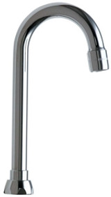 Chicago Faucets GN1AE3JKABCP 3-1/2" Rigid/Swing Gooseneck Spout