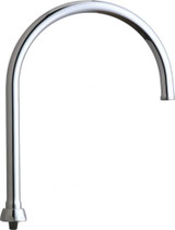 Chicago Faucets GN8AFCJKABCP 8" Rigid/Swing Gooseneck Spout