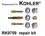 For Kohler RK9759 3 Valve Rebuild Kit