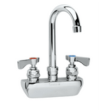 Krowne 14-401L - Royal Series 4" Center Wall Mount Faucet, 6" Gooseneck Spout, Low Lead