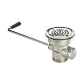 Krowne 22-204 - 3-1/2" Twist Waste Drain with 1-1/4" Overflow Outlet (Cap Included)