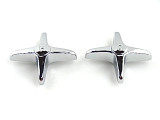 For Price Pfister Nyj PP870PR Chrome Cross Handles