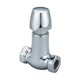 Central Brass 0336-N2-1/2 Slow-Close Straight Stop, Chrome