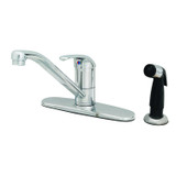 T&S Brass B-2730 Kitchen Single Lever Faucet With Side Spray