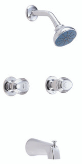 Gerber 58-420, G0058420 Gerber Hardwater Two Handle Sliding Sleeve Escutcheon Tub & Shower Fitting with Thread