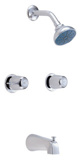 Gerber 48-720, G0048720 Gerber Classics Two Handle Threaded Escutcheon Tub & Shower Fitting with IPS/Sweat