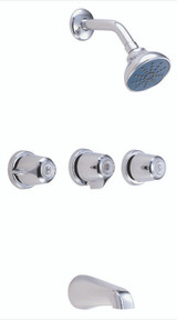 Gerber 48-030-83, G004803083 Gerber Classics Three Handle Sliding Sleeve Escutcheon Tub & Shower Fitting with IPS