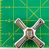 American Standard 9165-0230 Hot Cross Handle Polished Chrome